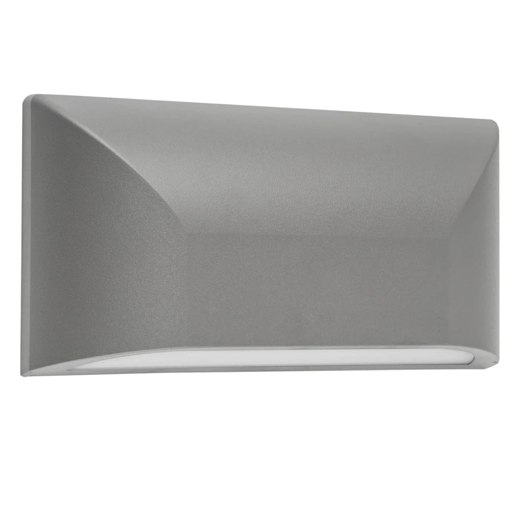 Telbix Bloc 5W Exterior LED CCT Wall Light IP65 | Silver