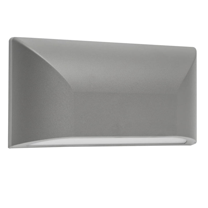 Telbix Bloc 5W Exterior LED CCT Wall Light IP65 | Silver
