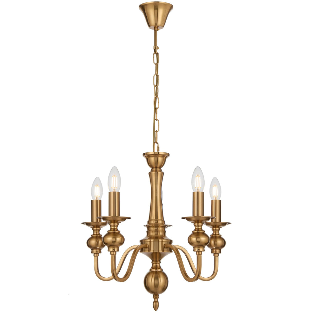 Telbix Siedel 5-Light Pendant | Copper