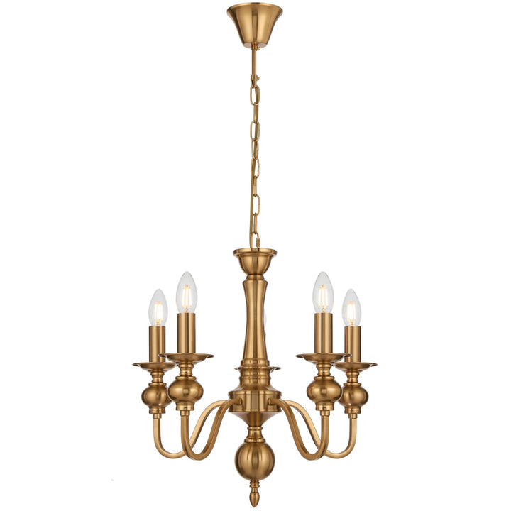 Telbix Siedel 5-Light Pendant | Copper