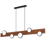 Telbix Bergen LED Pendant | Walnut