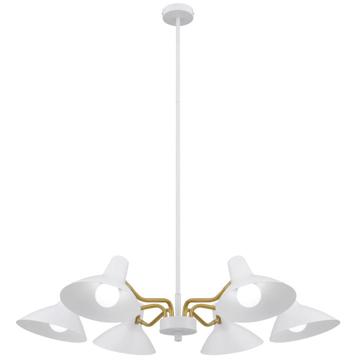 Telbix Farbon 6 Light Pendant Light | White