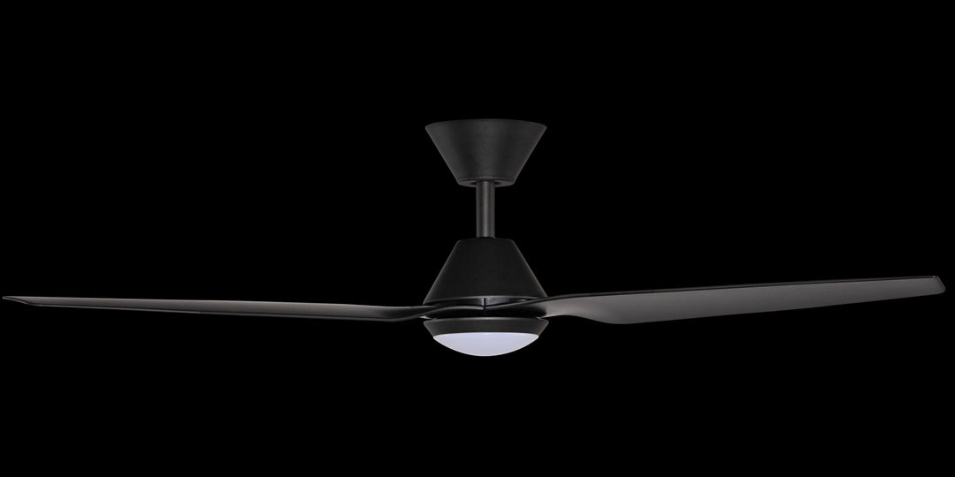 Fanco Infinity-iD Smart 48" DC Ceiling Fan with CCT LED Light and Remote | Black