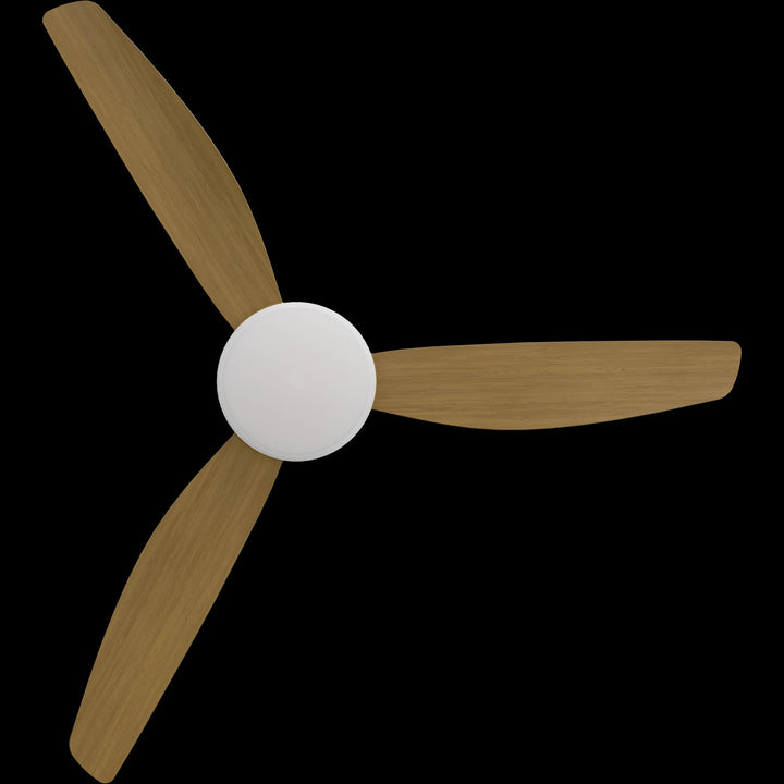 Calibo Condor 56" DC Smart Ceiling Fan with LED Light and Remote Control | White and Teak