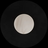 Calibo Crest Alabaster Glass 120mm Orb Wall Light Round Plate 300mm | Black