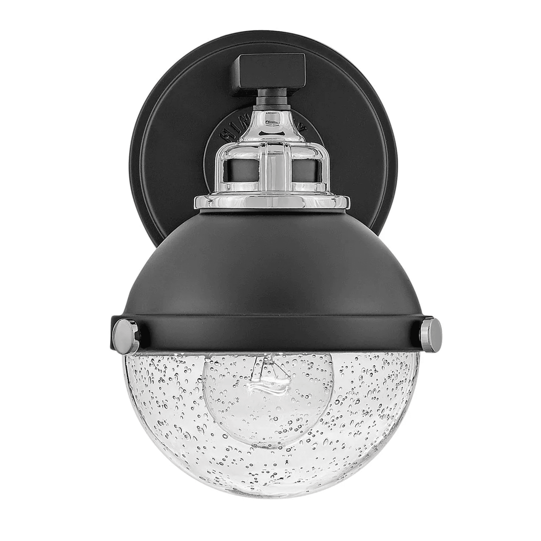 Hinkley Fletcher Traditional Single Wall Light (E27) | Black & Chrome