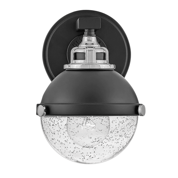 Hinkley Fletcher Traditional Single Wall Light (E27) | Black & Chrome
