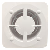 Fanco Dynamic 125 Square Wall/Ceiling Exhaust Fan with Matte Finish | White