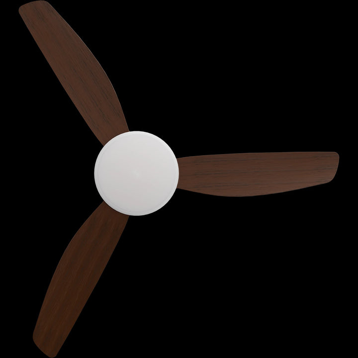 Calibo Condor 48" DC Smart Ceiling Fan with LED Light and Remote Control | White and Koa