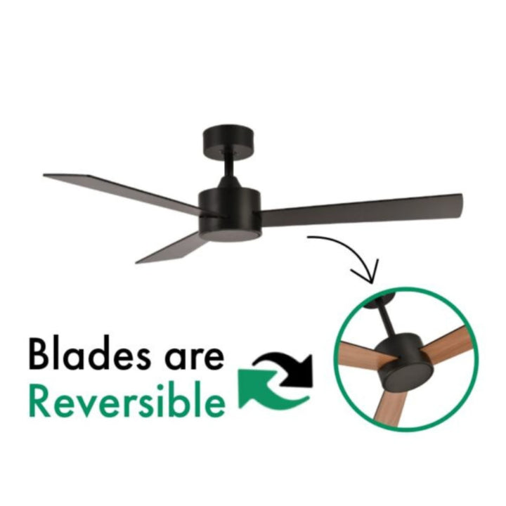 Fanco Urban-iD 52" DC Ceiling Fan with Remote | Black