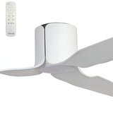 Fanco Flow 52" Low Profile DC Ceiling Fan with LED Light and Remote | White
