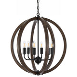 Telbix Black Vestal Pendant Light | 6 Light