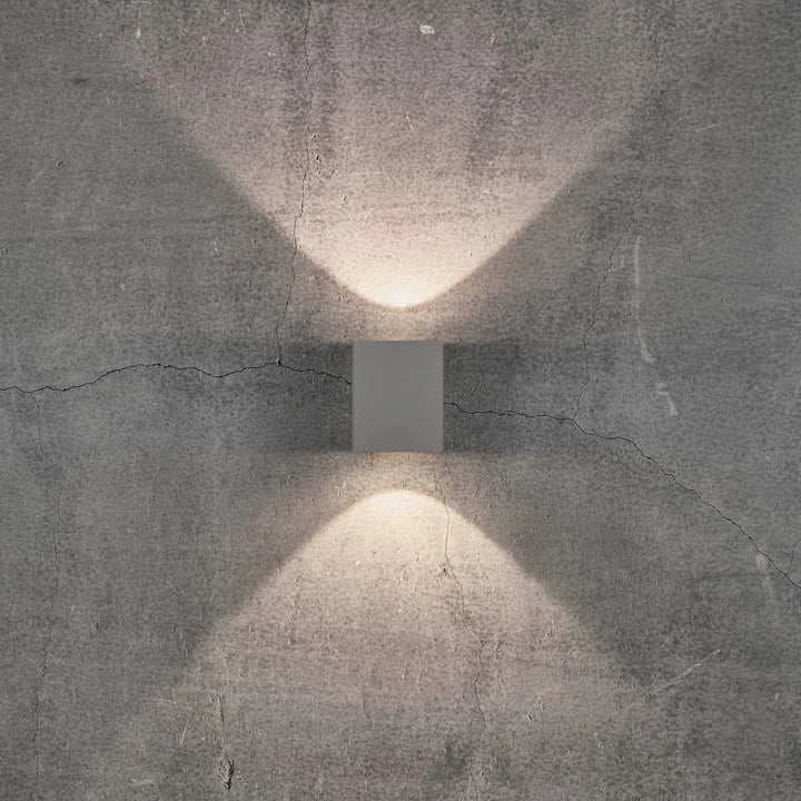 Nordlux Canto Kubi 2 Up/Down LED Wall Light | Grey