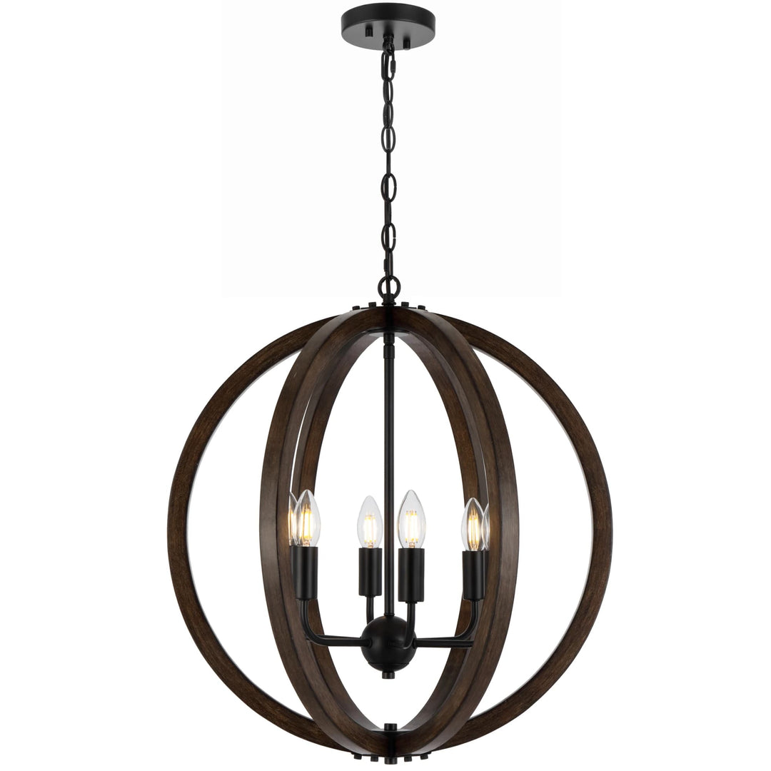 Telbix Black Vestal Pendant Light | 6 Light