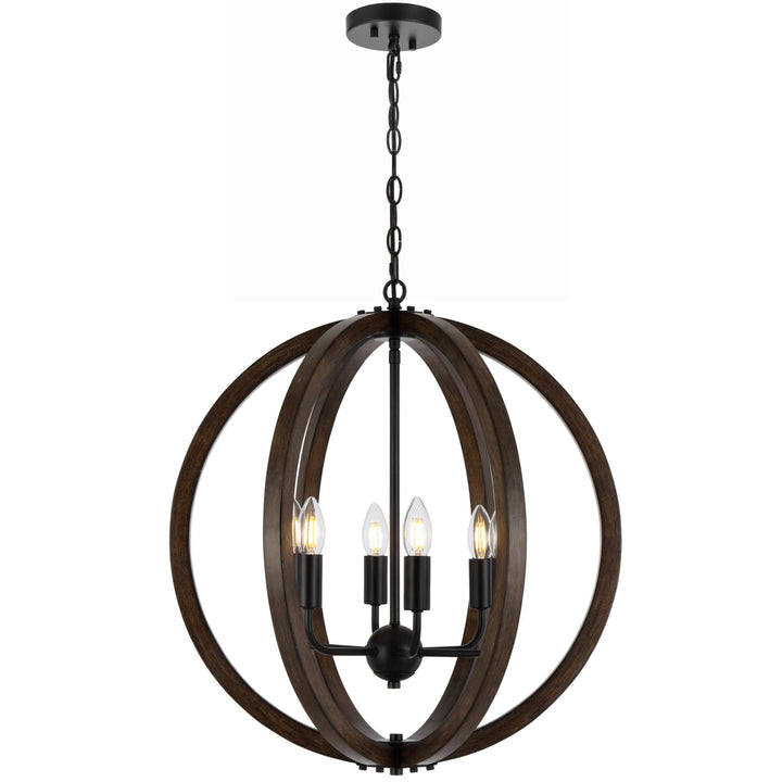 Telbix Black Vestal Pendant Light | 6 Light