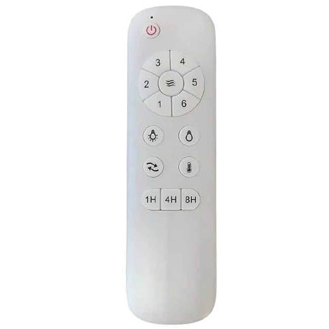 Fanco Wynd 54" DC Ceiling Fan with Remote | White and Natural