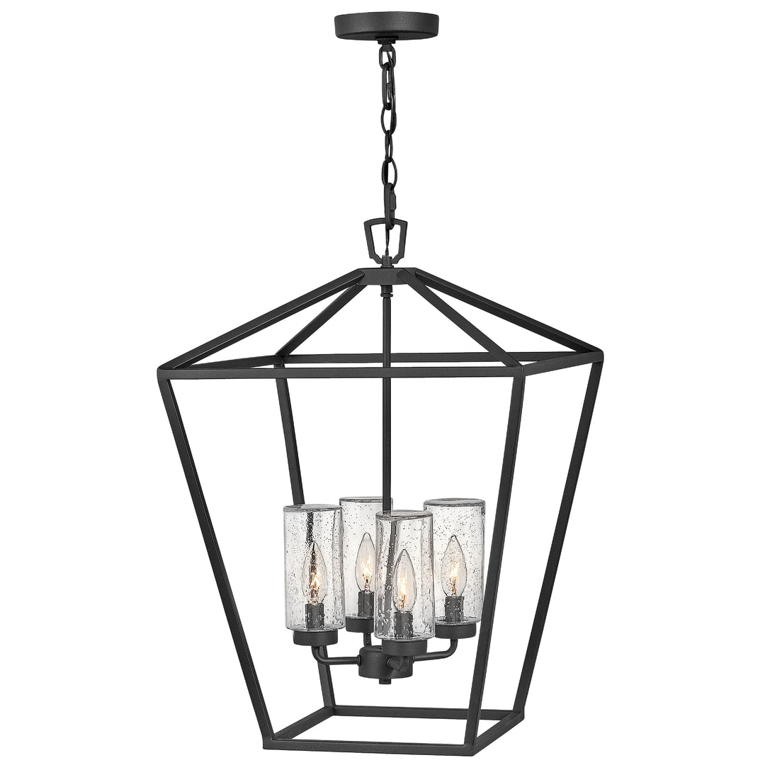 Hinkley Alford Place 4 Light Exterior Pendant | Museum Black