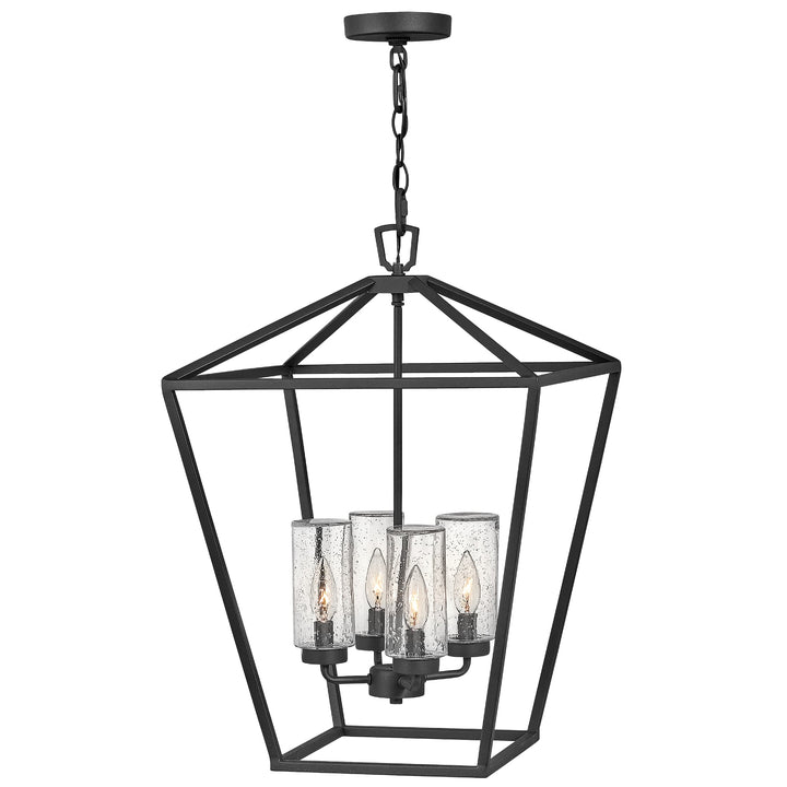 Hinkley Alford Place 4 Light Exterior Pendant | Museum Black