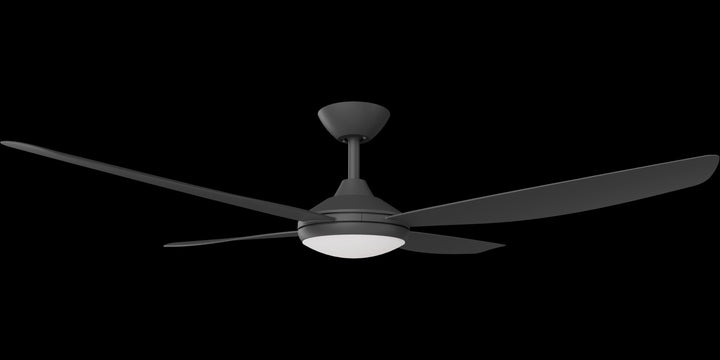 Calibo Vanga 56" DC Smart Ceiling Fan with LED Light and Remote Control | Black