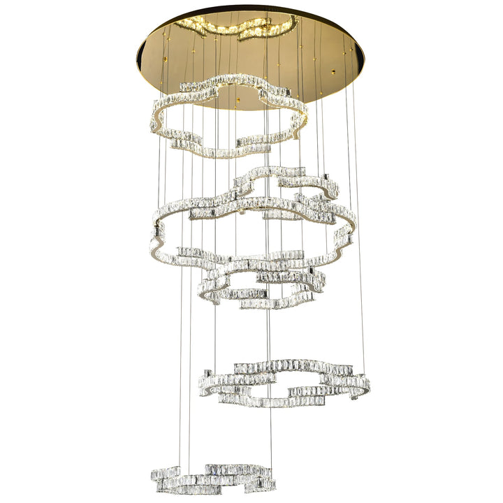 Telbix Jura 6 Tier Pendant Light | Gold