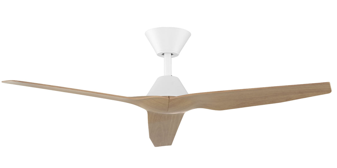 Fanco Infinity-iD 48" DC Smart Ceiling Fan with Remote | White and Beechwood