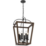 Telbix Black Lacota Pendant Light | 6 Light