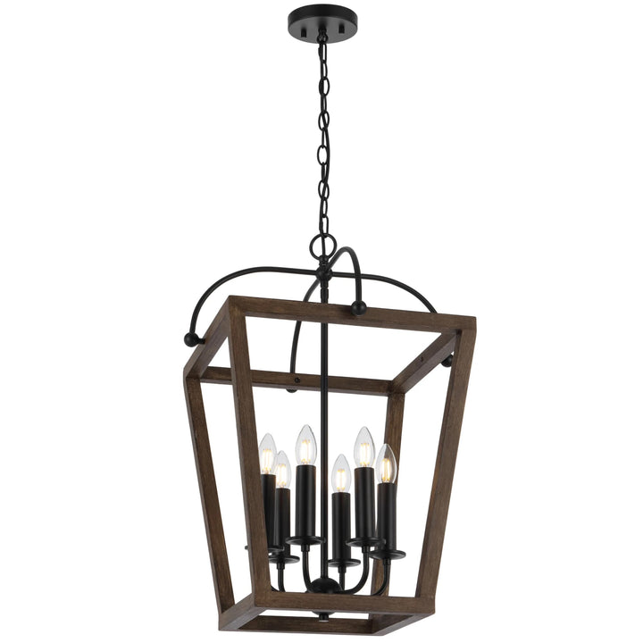 Telbix Black Lacota Pendant Light | 6 Light