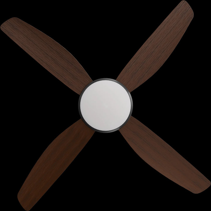 Calibo Vanga 48" DC Smart Ceiling Fan with LED Light and Remote Control | Black and Koa