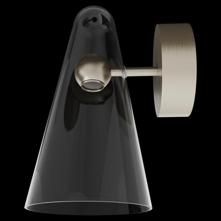 Calibo Skua Artisan Glass Tricolour LED Wall Light | Brushed Nickel