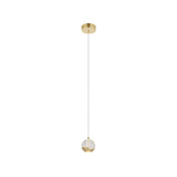 Telbix Segovia 1 Light LED Pendant | Gold