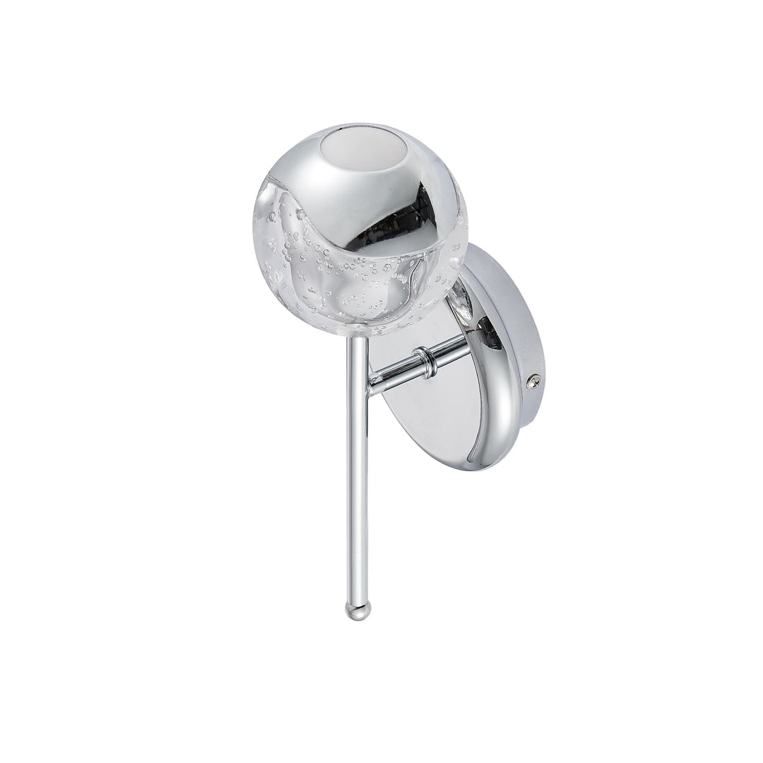 Telbix Segovia 1 Light LED Wall Light | Chrome