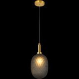 Calibo Lark Diamond Pattern 150mm Glass Pendant | Smoke