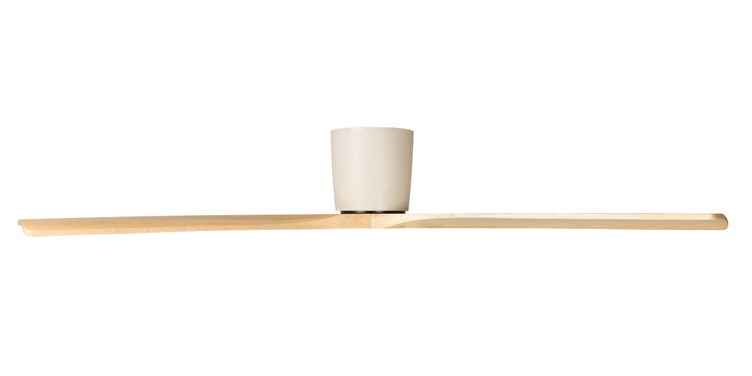Fanco Gaia 54" DC Ceiling Fan with Remote | Natural Timber