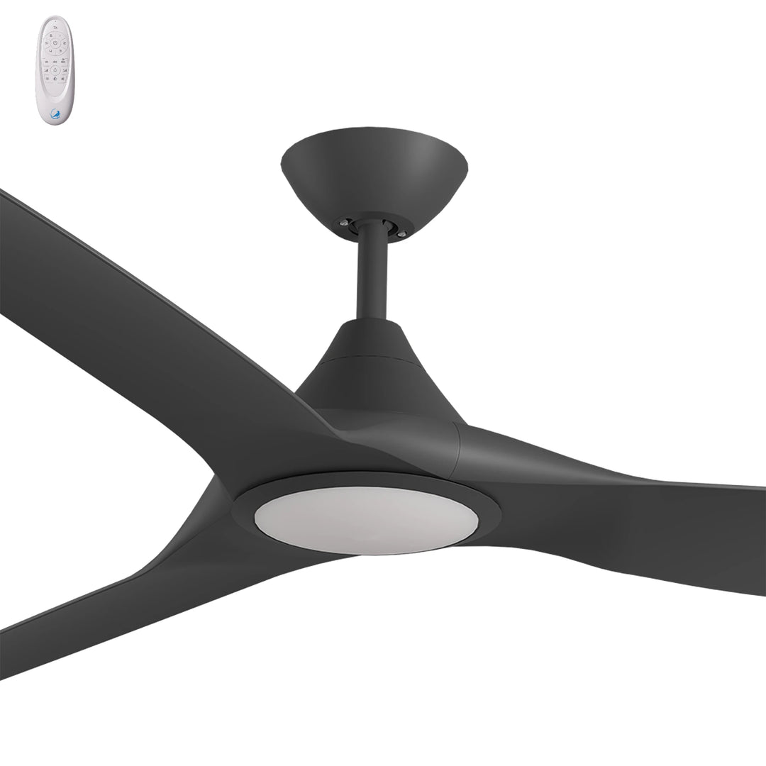 Calibo Smart CloudFan 72" (1830mm) ABS DC Ceiling Fan with 20W CCT LED Light and Remote | Black