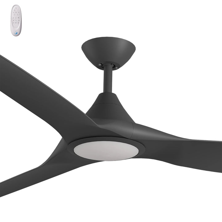 Calibo Smart CloudFan 72" (1830mm) ABS DC Ceiling Fan with 20W CCT LED Light and Remote | Black