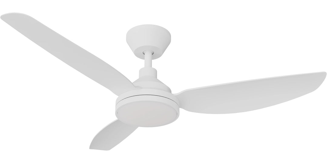 Calibo Sora 48" DC Ceiling Fan with LED Light, Wall Control and Remote | White