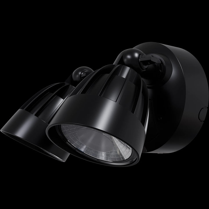 Calibo Nighthawk Double LED Spotlight With Sensor | Black