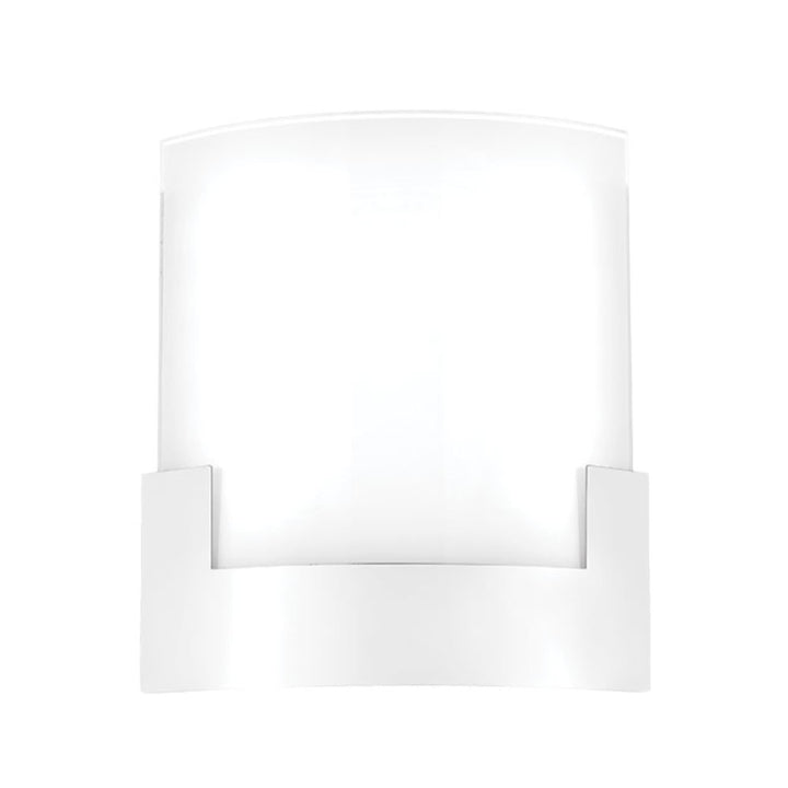 Telbix Solita Square Frosted Glass 12W CCT LED Wall Light | White
