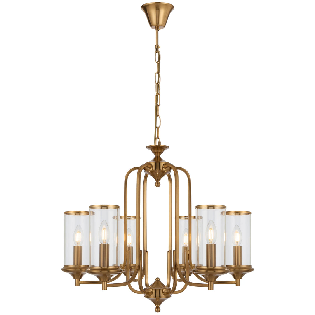 Telbix Velden 6 Light Pendant | Copper