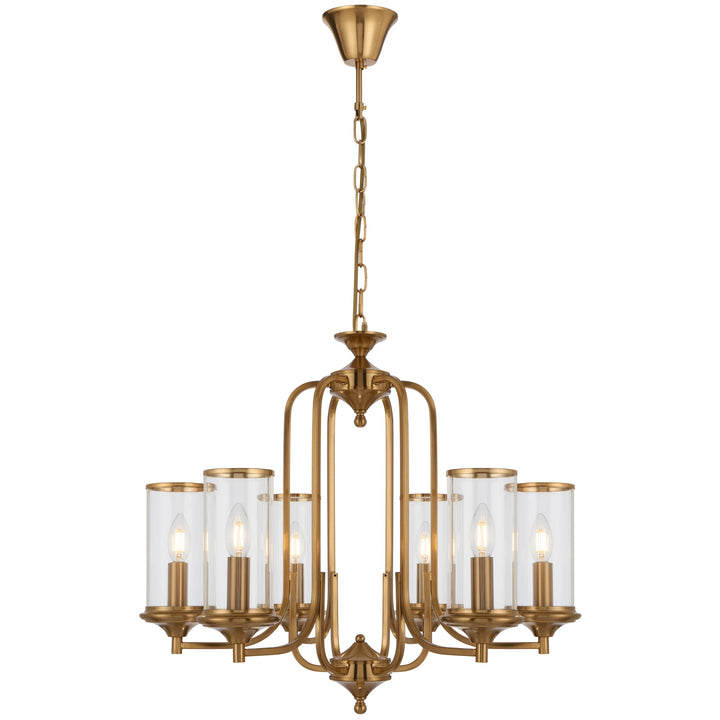 Telbix Velden 6 Light Pendant | Copper