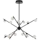 Telbix Captiva 16 Light LED Pendant | Black