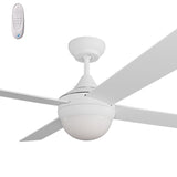Calibo Kestrel 52" (1320mm) Indoor/Outdoor DC Ceiling Fan with 2x E27 Light & Remote | White
