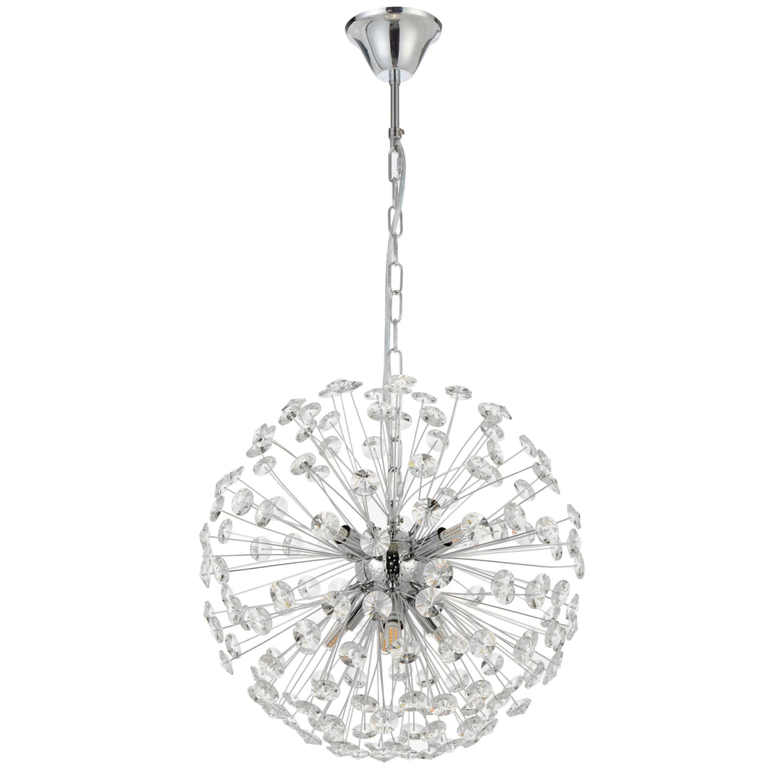Telbix Lerida 8 Light Pendant | Chrome