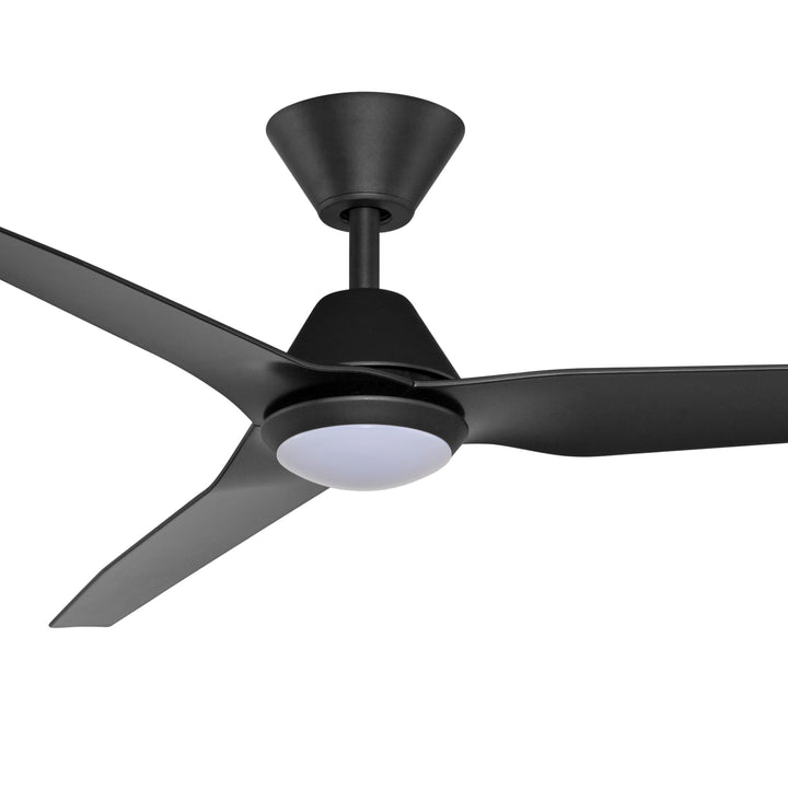 Fanco Smart Infinity-iD 54" (1370mm) DC Ceiling Fan With 18W Dimmable CCT LED Light & Remote | Black