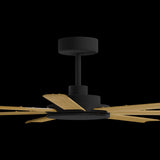 Calibo Alula 60" (1524mm) 7 Blade Indoor/Outdoor DC Ceiling Fan & Remote | Black & Teak