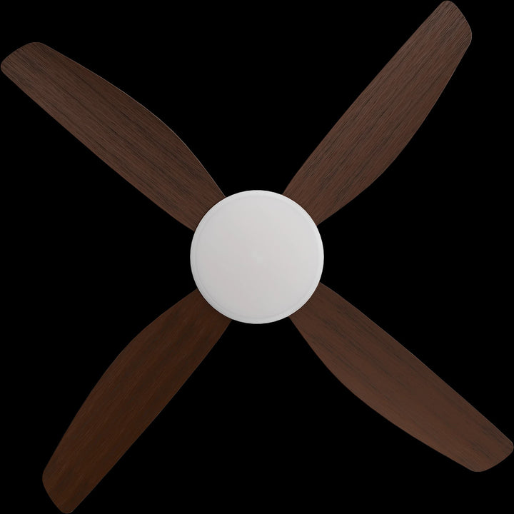 Calibo Vanga 48" DC Smart Ceiling Fan with LED Light and Remote Control | White and Koa