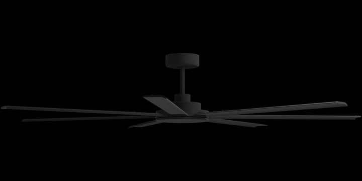 Calibo Alula 80" (2032mm) 7 Blade Indoor/Outdoor DC Ceiling Fan & Remote | Black