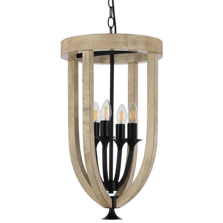 Telbix Black Hosley Pendant Light | 4 Light
