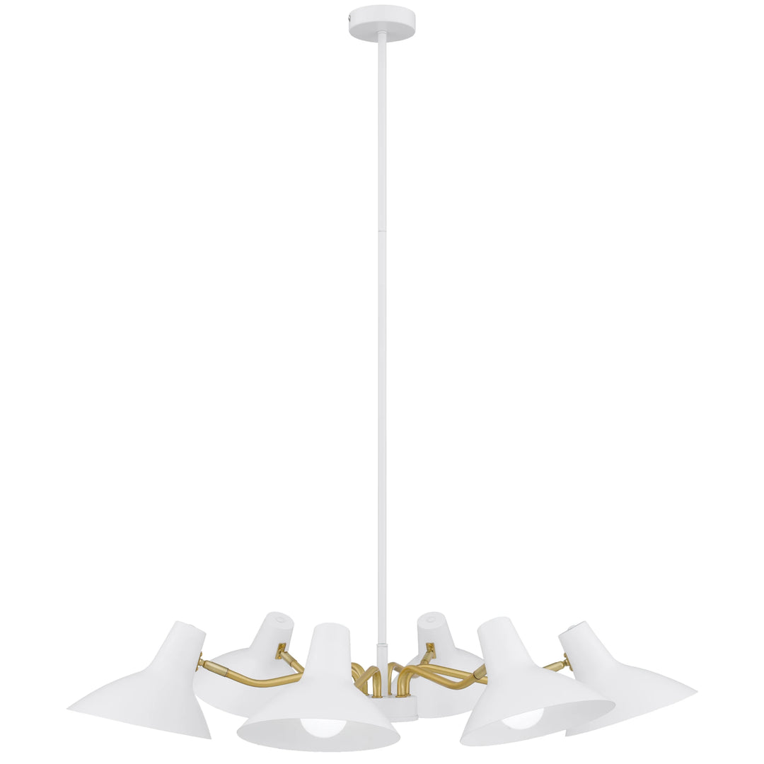 Telbix Farbon 6 Light Pendant Light | White