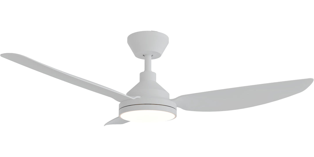 Calibo Sora 48" DC Ceiling Fan with LED Light, Wall Control and Remote | White